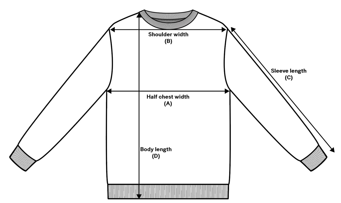 Herr - Sweatshirt - Sardiner Vit - Back Print