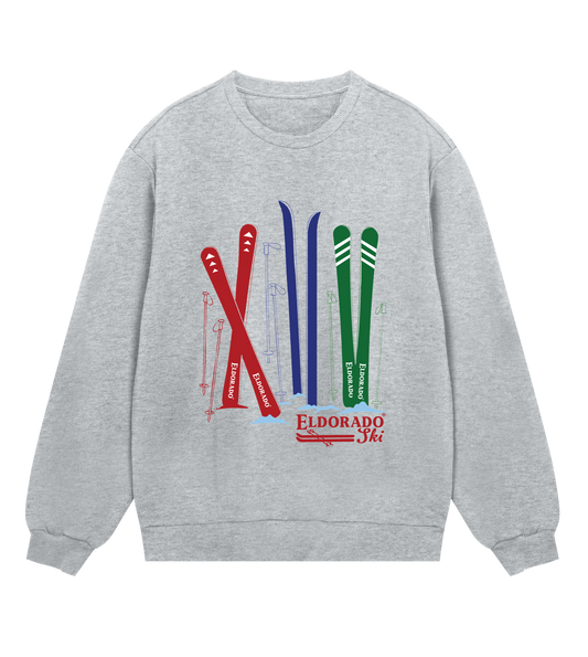 Herr - Sweatshirt Skis - Grå