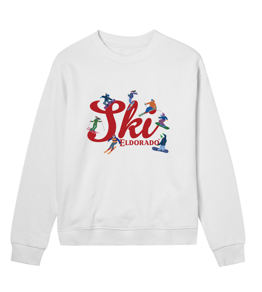 Dam - Sweatshirt Skiers - Vit