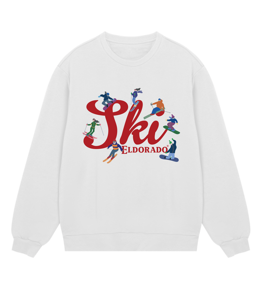 Herr - Sweatshirt Skiers - Vit